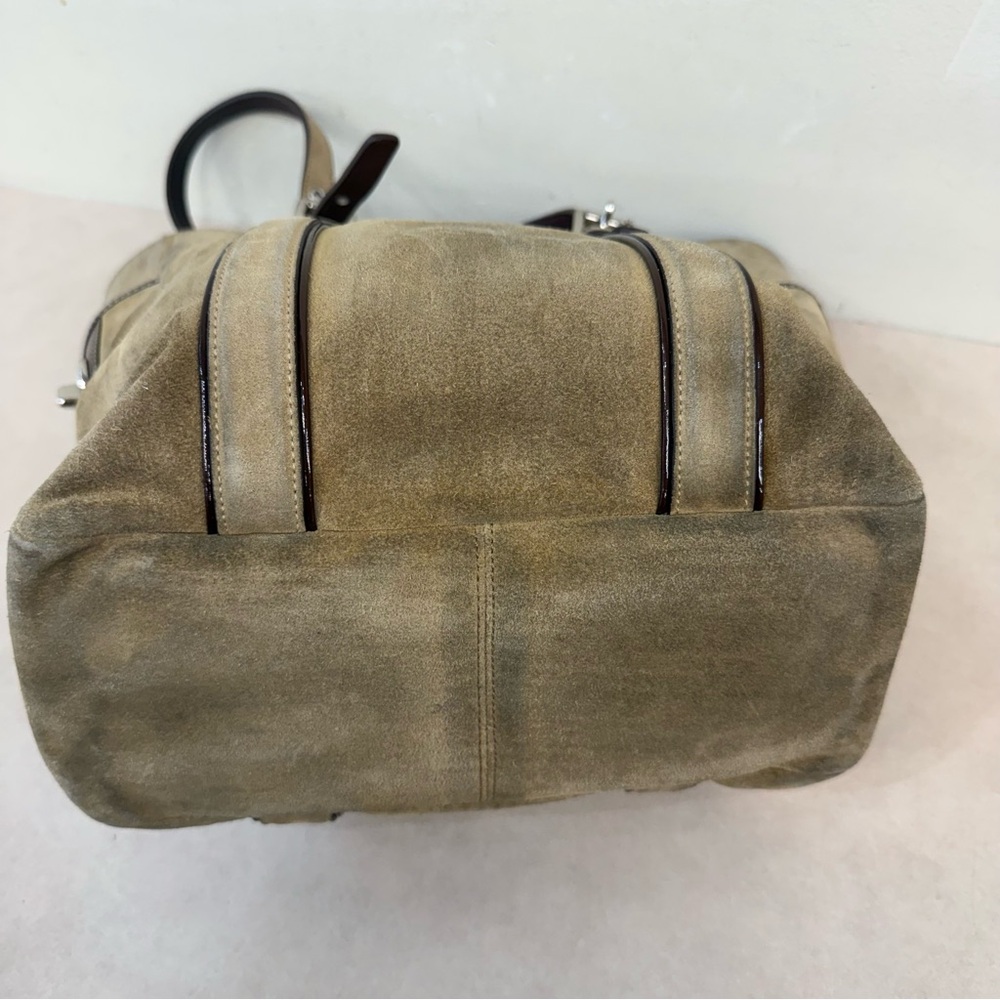 Coach Hampton Suede Tote Bag - Picture 6 of 11
